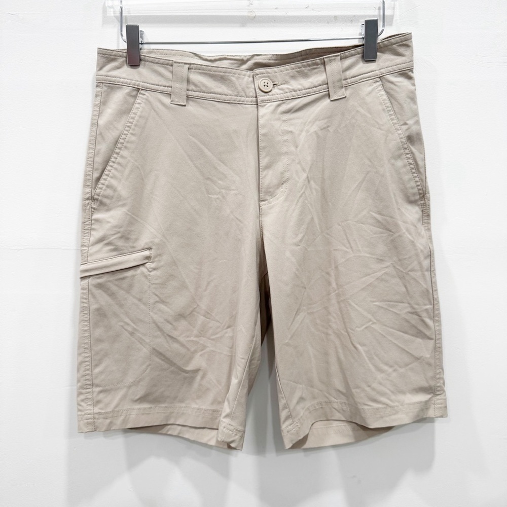 Columbia Omni-Shield Men’s Silver Ridge Cargo Short Size 32 Beige Outdoor Hiking